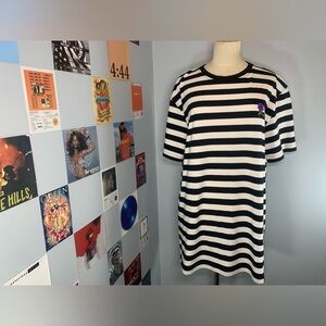 Broken Promises Thornless Stripe T-Shirt Black and White Tee